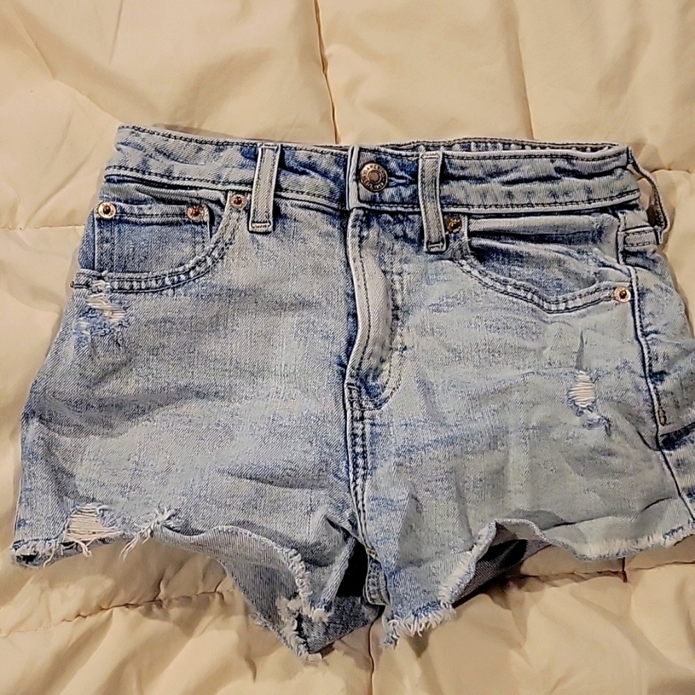 GAP Sky High shorts, blue jeans shorts size 8